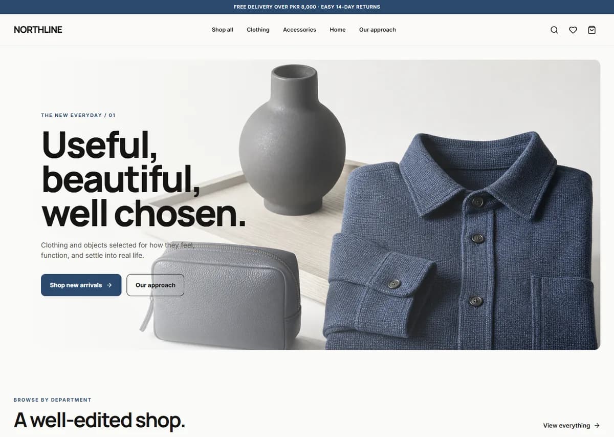 Online Store website live demo preview
